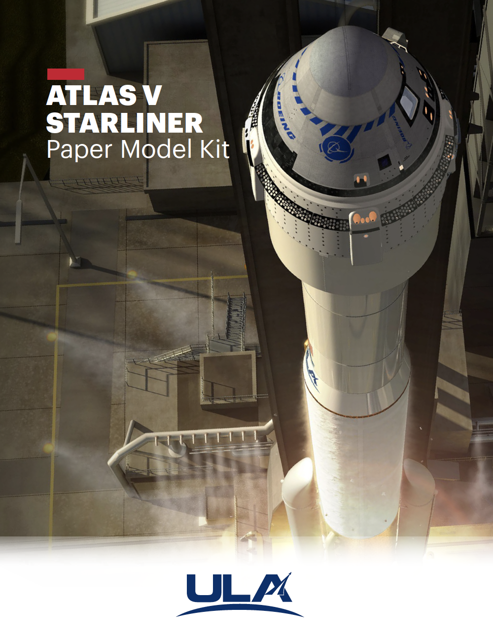 starliner paper rocket model